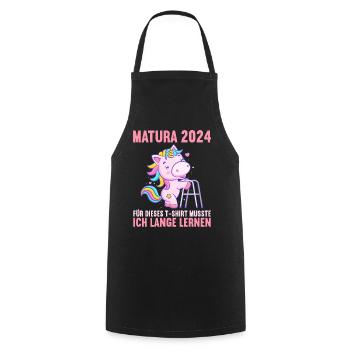 Matura Young Girls Women and Men Matura 2024 - Cooking Apron - black - Front - AI Model Male 185 dark (185cm)