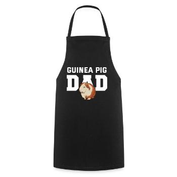 Meerschweinchen Papa - Kochschürze - Schwarz - Vorne - AI Model Male 185 dark (185cm)