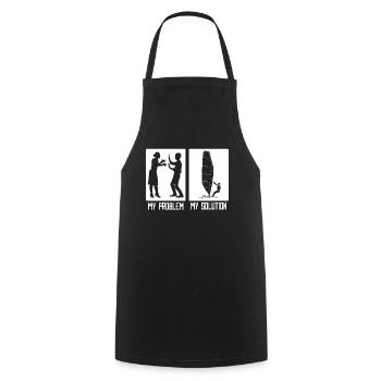 Véliplanchiste Mon problème Mon pictogramme Papa Maman Surf - Tablier de cuisine - noir - Devant - AI Model Male 185 dark (185cm)