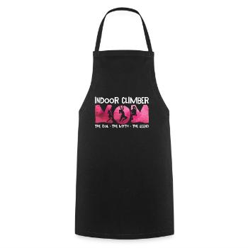 Grimpeur d’intérieur Maman L’idole Le mythe Escalade de bloc - Tablier de cuisine - noir - Devant - AI Model Male 185 dark (185cm)