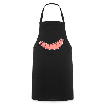 Wurst Motiv - Kochschürze - Schwarz - Vorne - AI Model Male 185 dark (185cm)