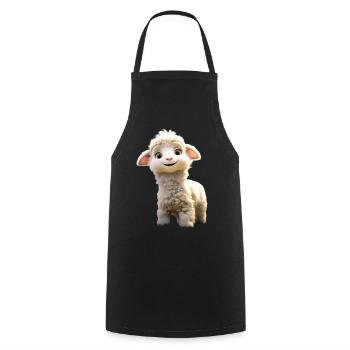Sheep Lamb Mow Sheep Shepherd Cute Sheep Sheep - Cooking Apron - black - Front - AI Model Male 185 dark (185cm)