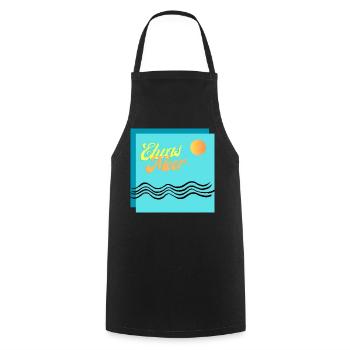 Etwas Meer, Vitamin Sea - Kochschürze - Schwarz - Vorne - AI Model Male 185 dark (185cm)