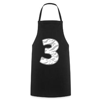 3 - Tablier de cuisine - noir - Devant - AI Model Male 185 dark (185cm)