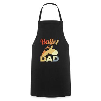Ballet Dad - Cooking Apron - black - Front - AI Model Male 185 dark (185cm)