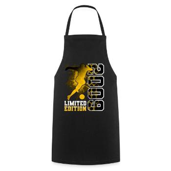 2009 Year of Birth Birthday Football - Cooking Apron - black - Front - AI Model Male 185 dark (185cm)