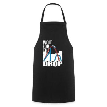 Lusitges Roller Coaster Gift - Cooking Apron - black - Front - AI Model Male 185 dark (185cm)