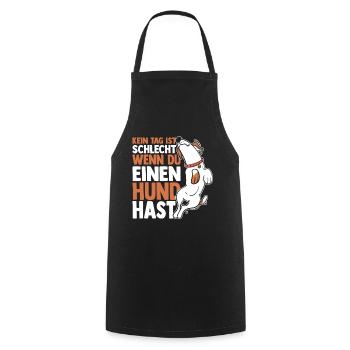 Chien Propriétaire De Chien Propriétaire De Chien Motif Chiens - Tablier de cuisine - noir - Devant - AI Model Male 185 dark (185cm)