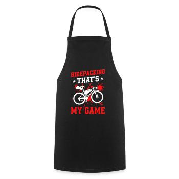 Gravel Bike Bikepacker - Bikepacking That's My Gam - Cooking Apron - black - Front - AI Model Male 185 dark (185cm)
