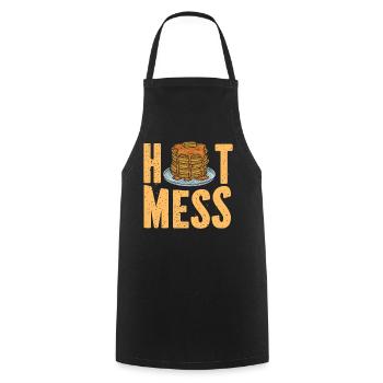 Pancake Lover Kids Chaud Mess - Tablier de cuisine - noir - Devant - AI Model Male 185 dark (185cm)