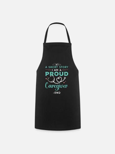 Soignant Une petite histoire Je suis un fier soignant - Tablier de cuisine - noir