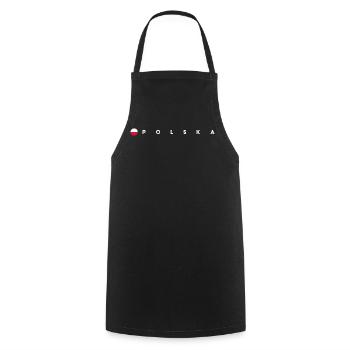 Polska flag - Cooking Apron - black - Front - AI Model Male 185 dark (185cm)