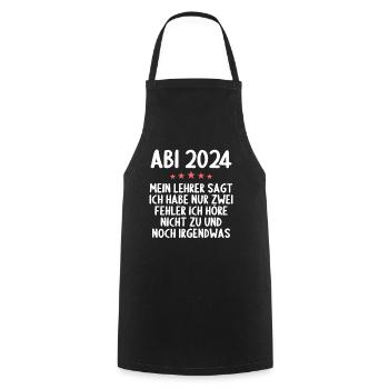 Abitur Junge Mädchen Abi Abitur 2024 - Kochschürze - Schwarz - Vorne - AI Model Male 185 dark (185cm)