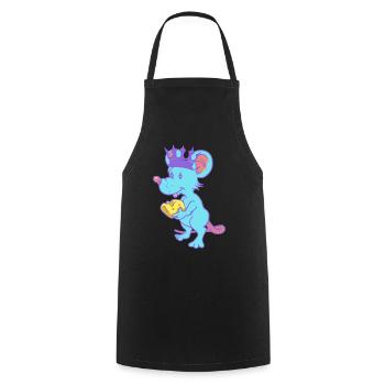 Rongeur, Rat, Fromage, Roi, Souris, Animaux Domestiques, Enfant - Tablier de cuisine - noir - Devant - AI Model Male 185 dark (185cm)