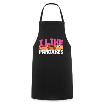 Amoureux des crêpes Les enfants J’aime les crêpes - Tablier de cuisine - noir - Devant - AI Model Male 185 dark (185cm)