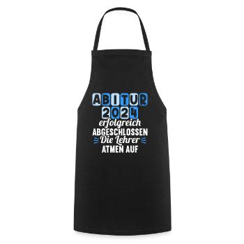 Abitur Young Girls Abitur Abitur 2024 - Cooking Apron - black - Front - AI Model Male 185 dark (185cm)