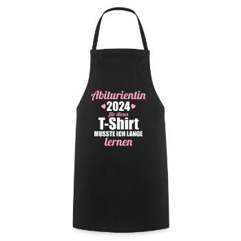 Abitur Young Girls Abitur Abitur 2024 - Cooking Apron - black - Front - AI Model Male 185 dark (185cm)