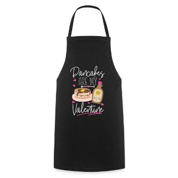 Pancake Lover Kids Valentines Day - Kochschürze - Schwarz - Vorne - AI Model Male 185 dark (185cm)
