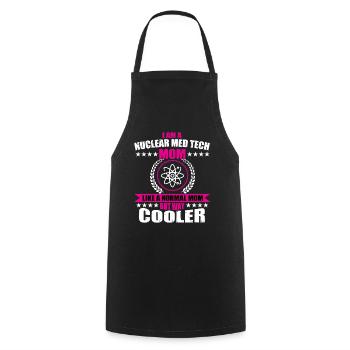 Nuclear Medicine Technologist Mom - Cooking Apron - black - Front - AI Model Male 185 dark (185cm)