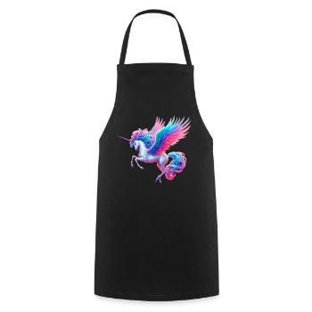 Licorne (02) - Tablier de cuisine - noir - Devant - AI Model Male 185 dark (185cm)