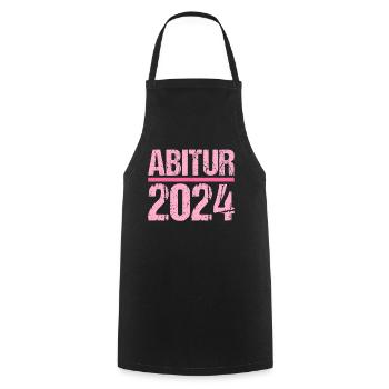 Abitur Young Girls Abitur Abitur 2024 - Cooking Apron - black - Front - AI Model Male 185 dark (185cm)