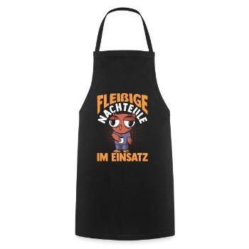 Coffee Industrious Night Owl Night Shift - Cooking Apron - black - Front - AI Model Male 185 dark (185cm)
