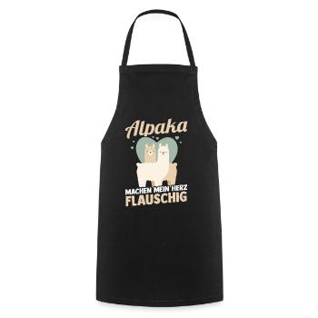 Alpaga - Tablier de cuisine - noir - Devant - AI Model Male 185 dark (185cm)