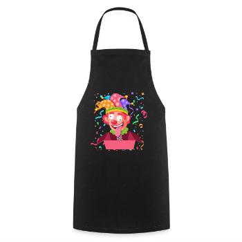 Clown Carnival Carnival Costume Parade Celebrate Jester D - Cooking Apron - black - Front - AI Model Male 185 dark (185cm)