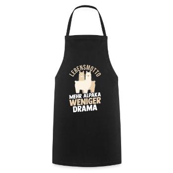 Alpaga - Tablier de cuisine - noir - Devant - AI Model Male 185 dark (185cm)