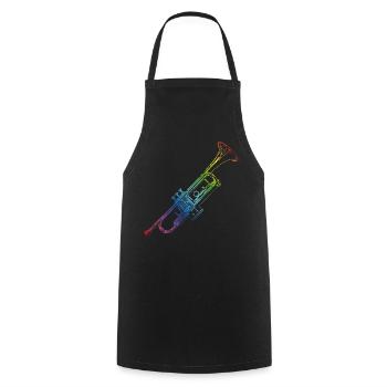 Trumpet - Cooking Apron - black - Front - AI Model Male 185 dark (185cm)