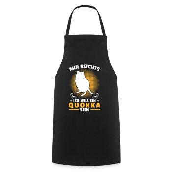 Will a quokka be marsupial quokka - Cooking Apron - black - Front - AI Model Male 185 dark (185cm)
