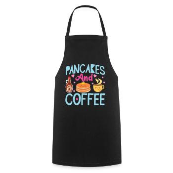 Pancake Lover Kids Pancakes And - Cooking Apron - black - Front - AI Model Male 185 dark (185cm)