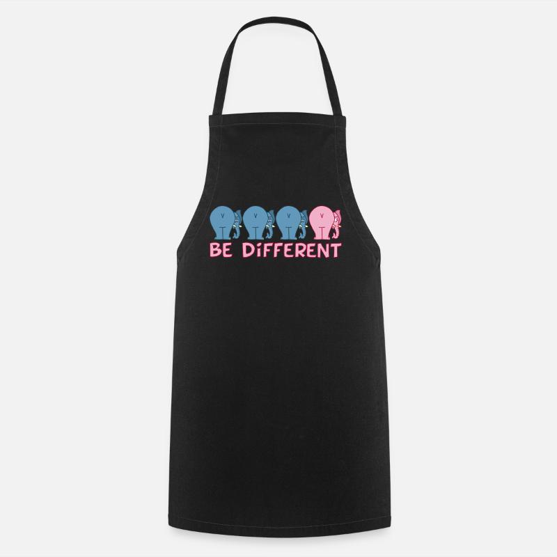 Un éléphant différent - Tablier de cuisine - noir