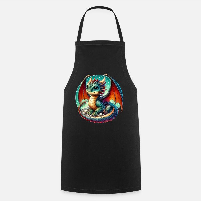 Dragon - Cooking Apron - black