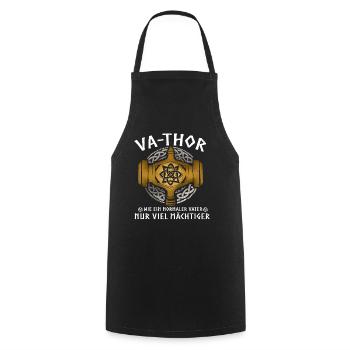 Vathor - Father's Day Father's Day Gift Viking - Cooking Apron - black - Front - AI Model Male 185 dark (185cm)