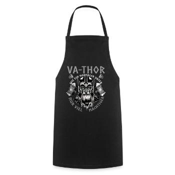 Vathor - Father's Day Father's Day Gift Viking - Cooking Apron - black - Front - AI Model Male 185 dark (185cm)