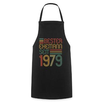 Best Husband Since 1979 45th Wedding Anniversary - Cooking Apron - black - Front - AI Model Male 185 dark (185cm)