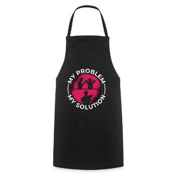 Platypus Lover My Problem My Pictogram Mom Dad - Cooking Apron - black - Front - AI Model Male 185 dark (185cm)