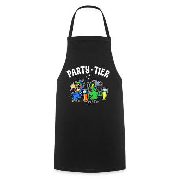 Parrot Statement Animal Lover Pet Bird - Cooking Apron - black - Front - AI Model Male 185 dark (185cm)