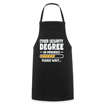 Chemise de degré de cybersécurité - Tablier de cuisine - noir - Devant - AI Model Male 185 dark (185cm)