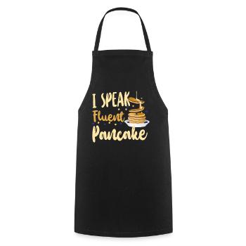 Pancake Lover Kids I Speak Fluent - Kochschürze - Schwarz - Vorne - AI Model Male 185 dark (185cm)