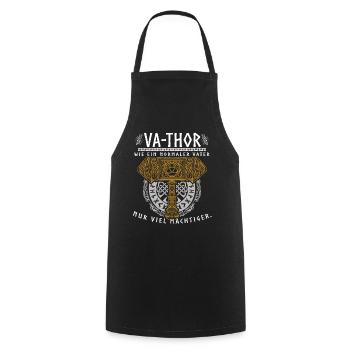 Vathor - Father's Day Father's Day Gift Viking - Cooking Apron - black - Front - AI Model Male 185 dark (185cm)