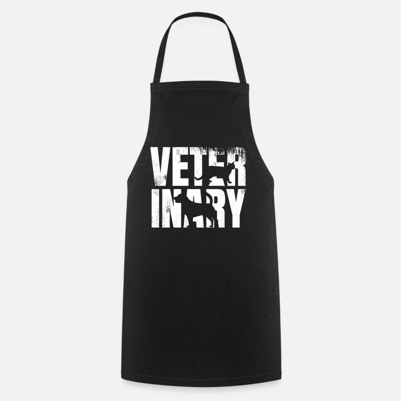 Funny Veterinarian - Cooking Apron - black