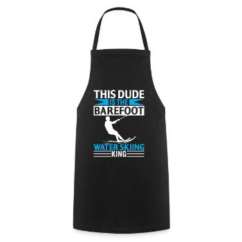 This Dude Is The Barefoot Water Skiing King - Cooking Apron - black - Front - AI Model Male 185 dark (185cm)