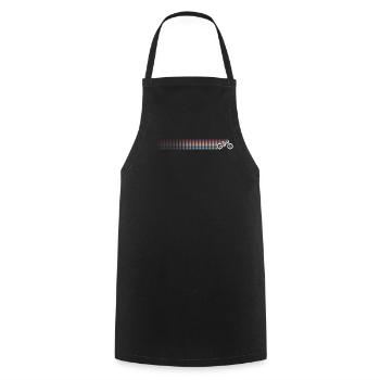 Mountain bike Retro - Cooking Apron - black - Front - AI Model Male 185 dark (185cm)