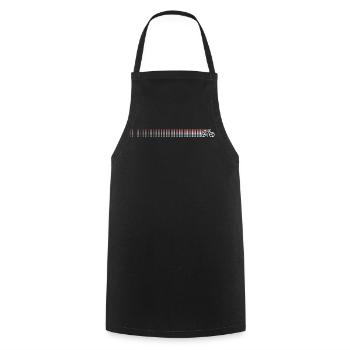 Gradient Barcode Sunset - Cooking Apron - black - Front - AI Model Male 185 dark (185cm)