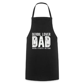 Gerbil Lover Dad The Idol The Myth The Racing Rat - Cooking Apron - black - Front - AI Model Male 185 dark (185cm)