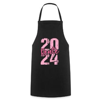 Retirement Pension Pensioner Pensioner Pension 2024 - Cooking Apron - black - Front - AI Model Male 185 dark (185cm)