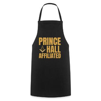 Angles et boussoles maçonniques FRANC-maçon Prince Hall - Tablier de cuisine - noir - Devant - AI Model Male 185 dark (185cm)