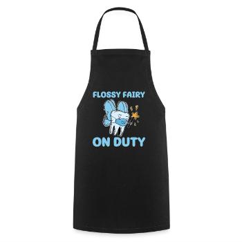 ZaCute Dentist Clothing - Cooking Apron - black - Front - AI Model Male 185 dark (185cm)
